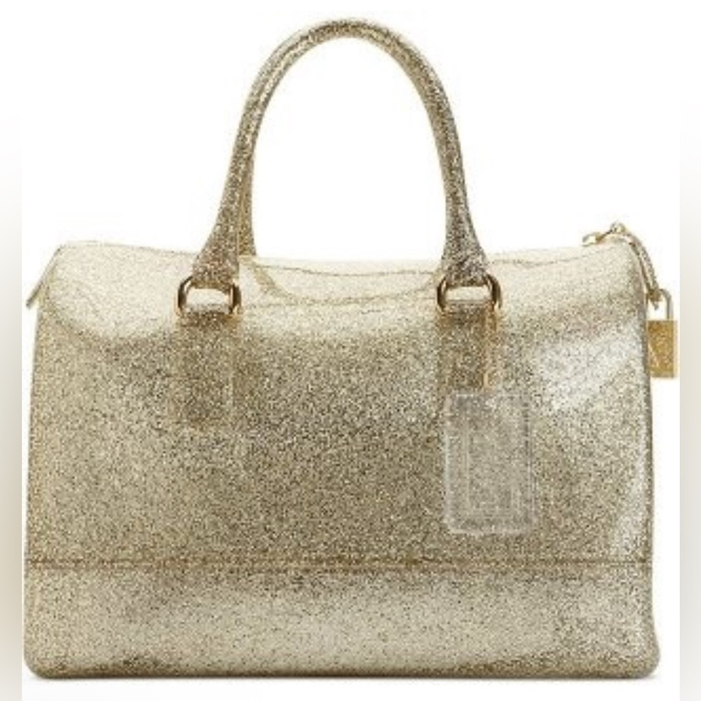 Furla Sparkling Gold Satchel